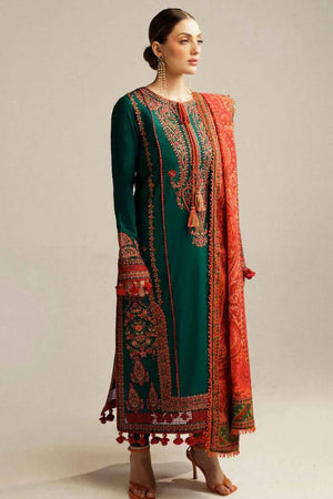 HUSSAIN REHAN 3pc Casual Winter Collection  CODE 7026