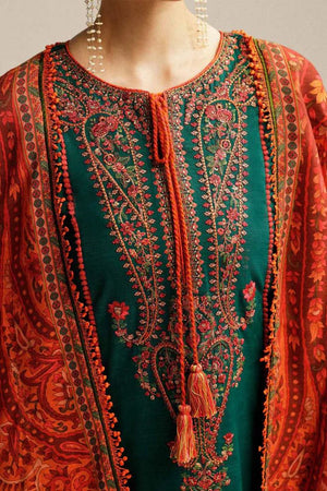 HUSSAIN REHAN 3pc Casual Winter Collection  CODE 7026
