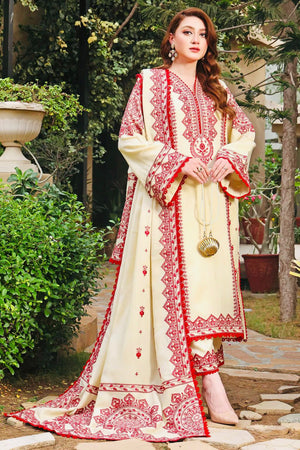 ANEELA 3pc Wedding Winter Collection  Code:7229