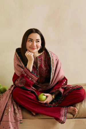 ZARA SHAH JHAN 3pc Casual Winter Collection  CODE 6061